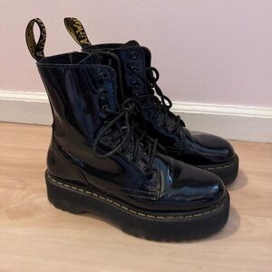 Doc Dr Marten JADON BOOTS Platform Combat Boot Shiny